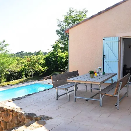 빌라 Lovely Villa In Joyeuse With Private Swimming Pool